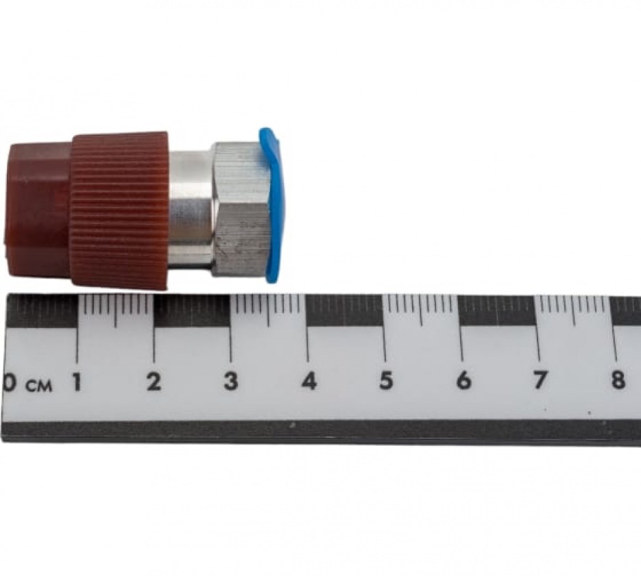 Переходник для подключения баллона с фреоном R134A к станции через HP, с ниппелем Car-Tool CT-M1032